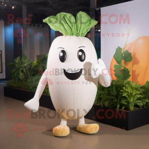 White Beet maskot kostume...