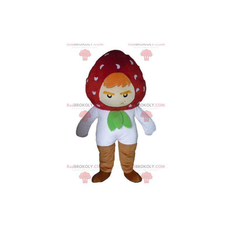 Strawberry maskot ser voldsom og morsom ut - Redbrokoly.com