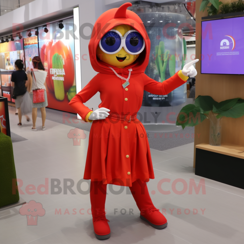 nan Pepper mascot costume character dressed with a Flare Jeans and Smartwatches