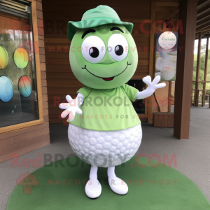 Oliven golfball maskot...