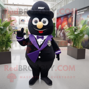 nan Eggplant mascot costume character dressed with a Tuxedo and Keychains