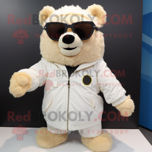 Crème teddybeer mascotte...