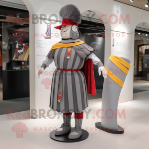 Grå Swiss Guard maskot...