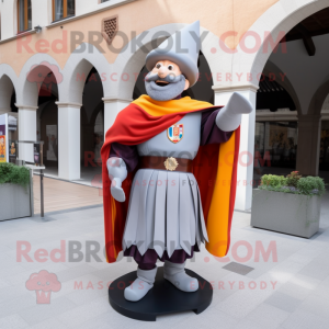 Grå Swiss Guard maskot...