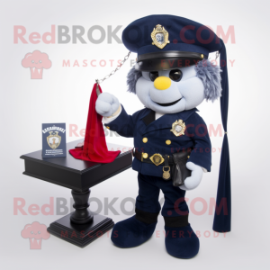 Navy Advokat maskot kostyme...