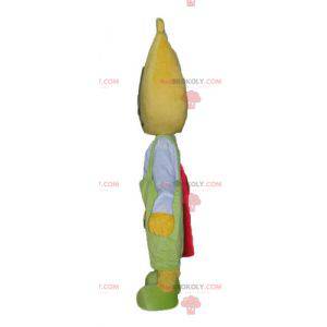 Boy mascot with a head in the shape of a banana - Redbrokoly.com