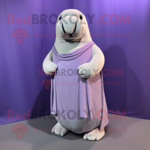 Lavendel Walrus mascotte...