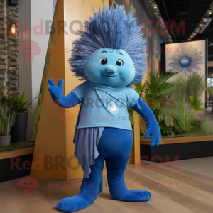 Blue Porcupine mascotte...