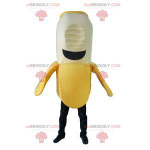 Mascot yellow white and black banana - Redbrokoly.com