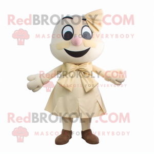 Beige Sanduhr Maskottchen...