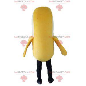 Mascot yellow white and black banana - Redbrokoly.com