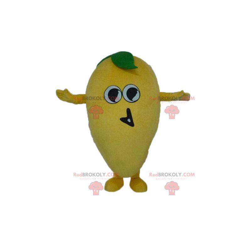 Kæmpe og sjov gul citron maskot - Redbrokoly.com
