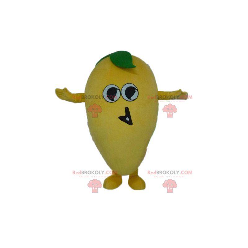 Mascotte de citron jaune géant et rigolo - Redbrokoly.com