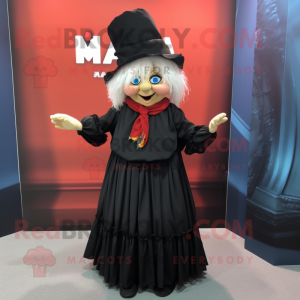 nan Magician mascot costume character dressed with a Pleated Skirt and Scarf clips