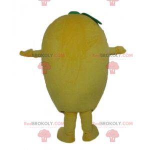 Giant and funny yellow lemon mascot - Redbrokoly.com