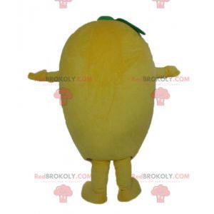 Mascotte de citron jaune géant et rigolo - Redbrokoly.com