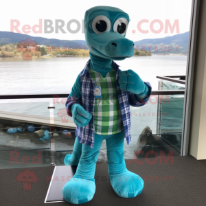 Turquoise Loch Ness Monster...