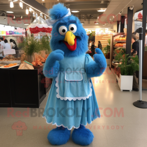 Blue Fried Chicken mascotte...