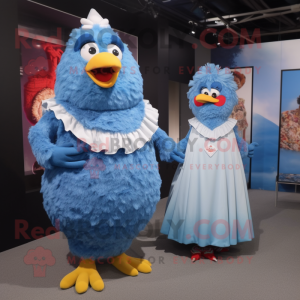 Blue Fried Chicken mascotte...