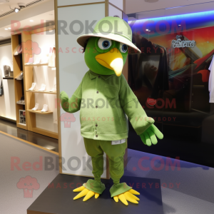 Olive Parrot maskot...