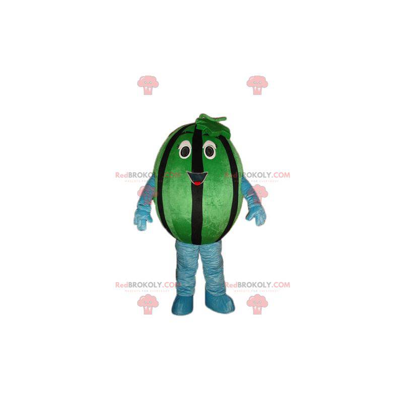 Mascotte gigante di cocomero verde e nero - Redbrokoly.com Mascotte gigante di cocomero verde e nero - Redbrokoly.com