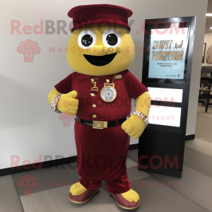 Maroon Pot Of Gold maskot...