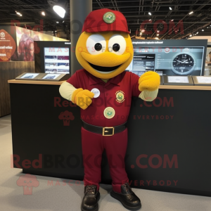 Maroon Pot Of Gold maskot...