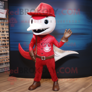 Red Swordfish mascotte...