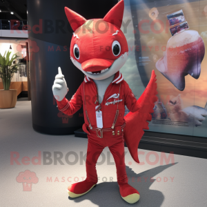 Red Swordfish mascotte...