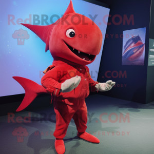 Red Swordfish mascotte...