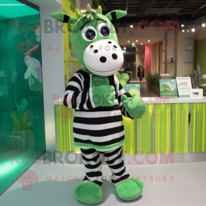 Green Zebra mascotte...