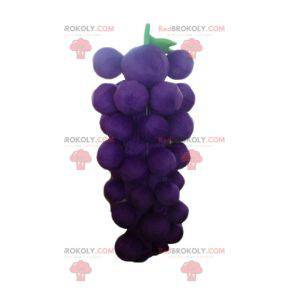 Mascote gigante de cacho de uvas roxo e verde - Redbrokoly.com