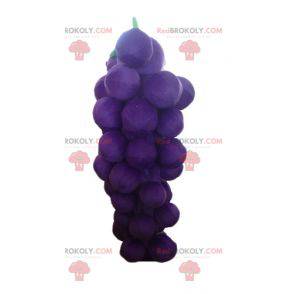 Mascote gigante de cacho de uvas roxo e verde - Redbrokoly.com