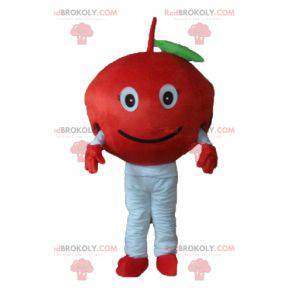 Leuke en glimlachende rode kersenmascotte - Redbrokoly.com