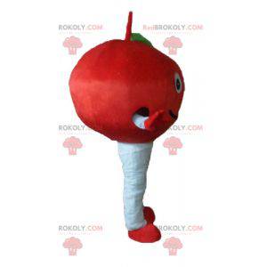 Cute and smiling red cherry mascot - Redbrokoly.com