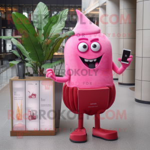 Pink Beet mascotte kostuum...