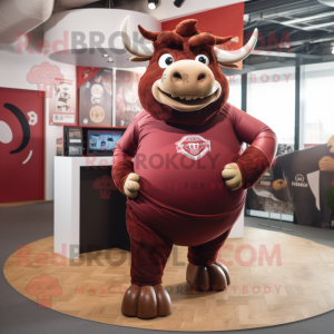 Maroon Bull mascotte...