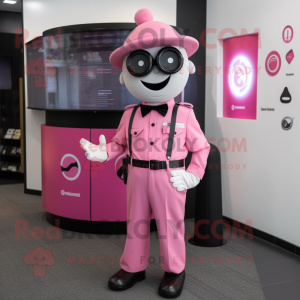 Roze Gyro mascotte kostuum...