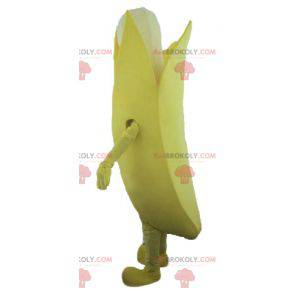 Riesiges gelbes und weißes Bananenmaskottchen - Redbrokoly.com