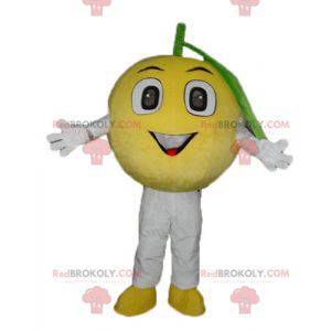 Gele citroen mascotte rondom en schattig - Redbrokoly.com