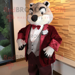 Maroon Badger mascotte...