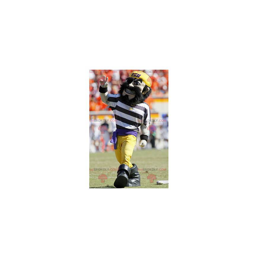 Pirate mascot with a beard, a bandana and an eye patch - Pirate mascot with a beard, a bandana and an eye patch -