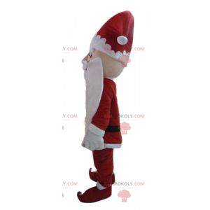Mascotte du Père-Noël habillé en tenue traditionnelle -