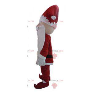 Santa Claus mascot dressed in traditional attire -