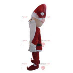 Mascota de Santa Claus vestida con atuendo tradicional -