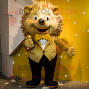 Gold Hedgehog mascotte...