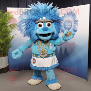 Sky Blue Chief mascotte...