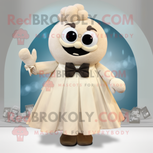 Beige is maskot kostume...