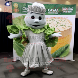 Grå Caesar Salat maskot...