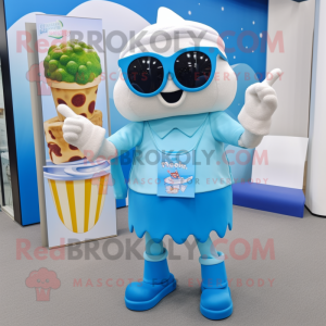 Sky Blue Ice Cream mascotte...